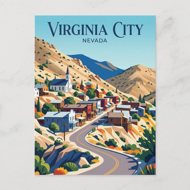 Virginia City USA Vykort (Framsida)