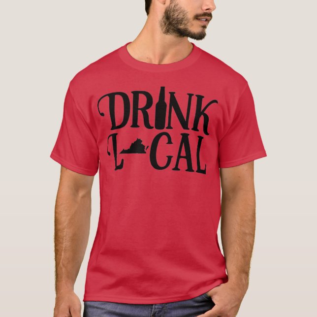 Virginia Craft Beer T T Shirt (Framsida)