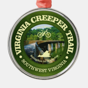 Virginia Creeper Trail (Cycling C) Julgransprydnad Metall