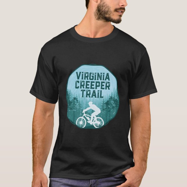 Virginia Creeper Trail Damaskcus Virginia Appalach T Shirt (Framsida)