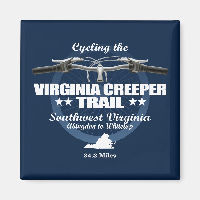 Virginia Creeper Trail (H2) Magnet (Framsidan)