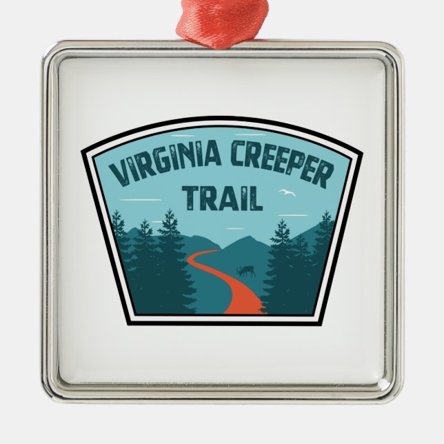 Virginia Creeper Trail Julgransprydnad Metall (Framsidan)