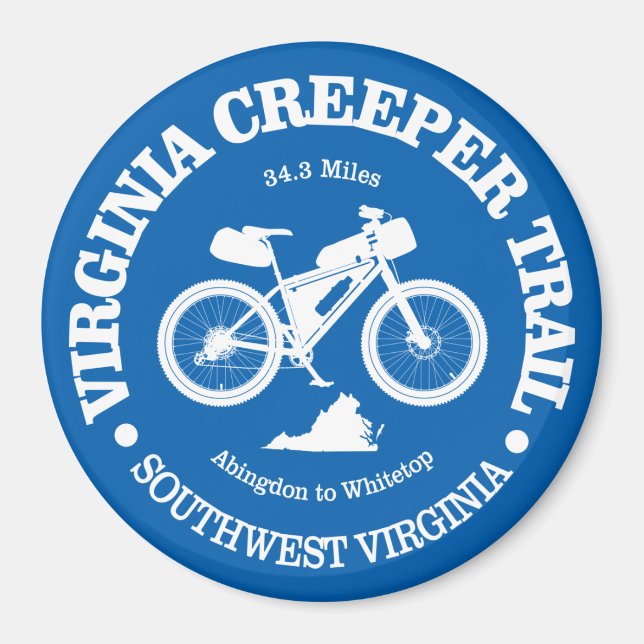 Virginia Creeper Trail (MB) Magnet (Framsidan)