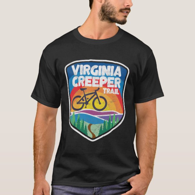 Virginia Creeper Trail Mountain Bike T Shirt (Framsida)