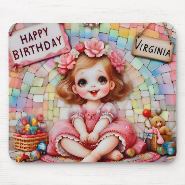 VIRGINIA ~ Cute Young Girl ~ Mousepad Musmatta (Framsidan)