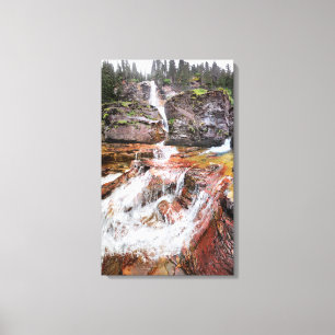 Virginia Falls - Glacier National Park Canvastryck