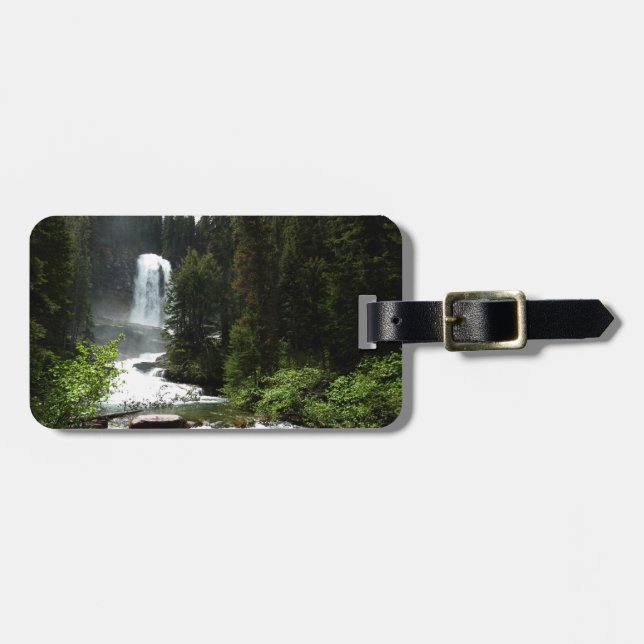 Virginia Falls i Glacier National Park Bagagebricka (Horisontell Framsida)