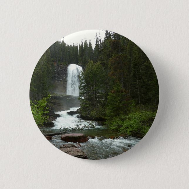 Virginia Falls i Glacier National Park Knapp (Framsida)