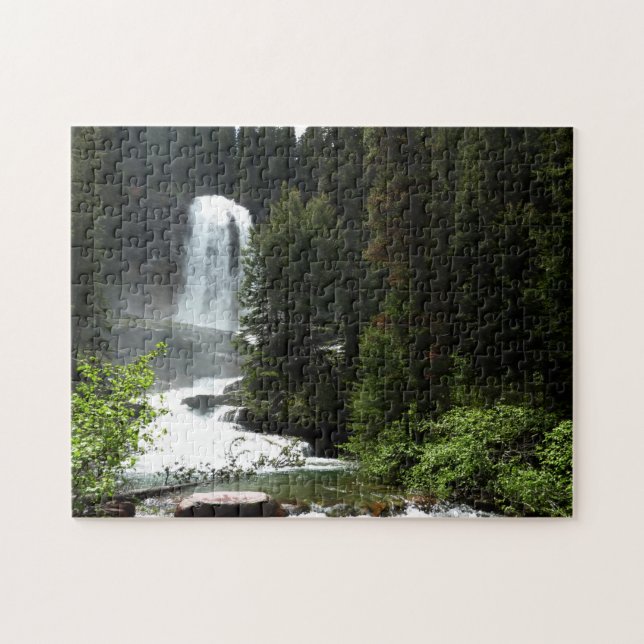 Virginia Falls i Glacier National Park Pussel (Horisontell)