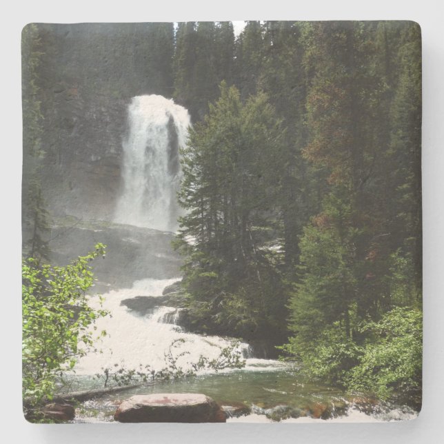 Virginia Falls i Glacier National Park Stenunderlägg (Framsidan)
