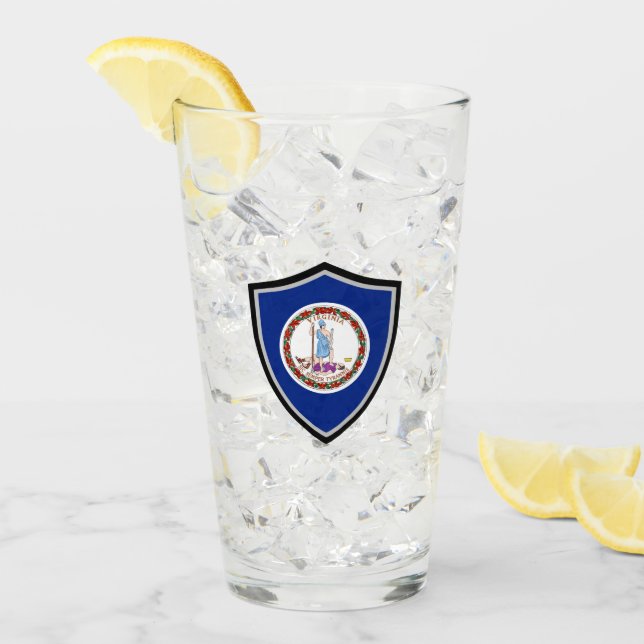 Virginia flagga glaskopp (Framsida Ice)