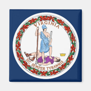 Virginia flagga magnet