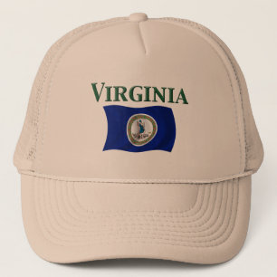 Virginia flagga truckerkeps
