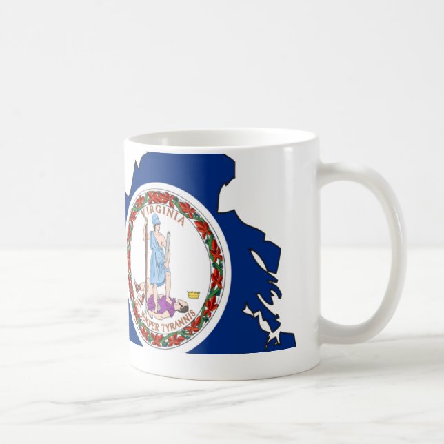 Virginia flaggakarta kaffemugg (Höger)