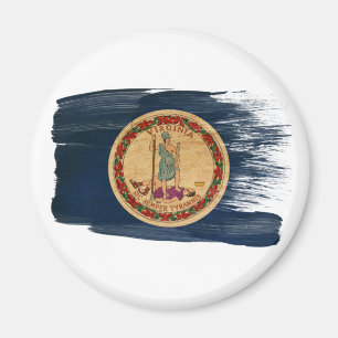 Virginia flaggamagneter magnet