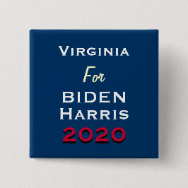 Virginia For BIDEN HARRIS 2020 Kampanj Button Knapp