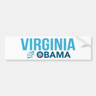 Virginia för den Barack Obama Biden bildekalet Bildekal