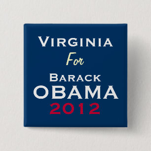 VIRGINIA för den OBAMA 2012 kampanjen knäppas Knapp