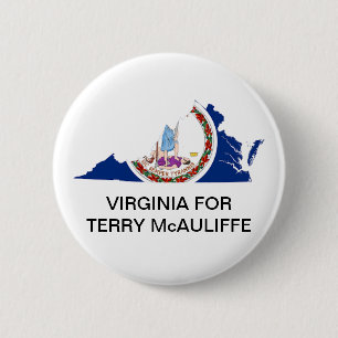 Virginia for TERRY McAULIFFE GOVERNOR Button Knapp
