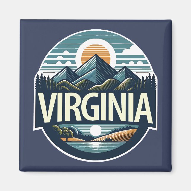 Virginia, Förenta staterna Magnet (Framsidan)