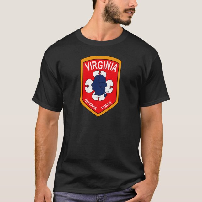 Virginia försvarstyrka - eka företaget t-shirt (Framsida)