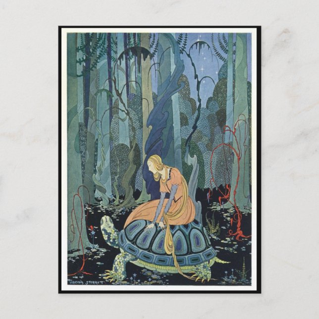 Virginia Frances Sterrett Fransk Fairy Tales Vykort (Framsida)
