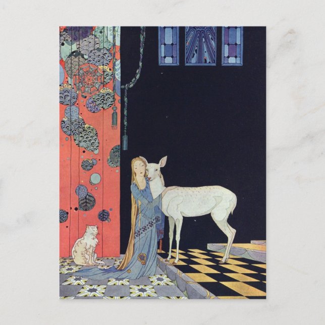 Virginia Frances Sterrett Fransk Fairy Tales Vykort (Framsida)