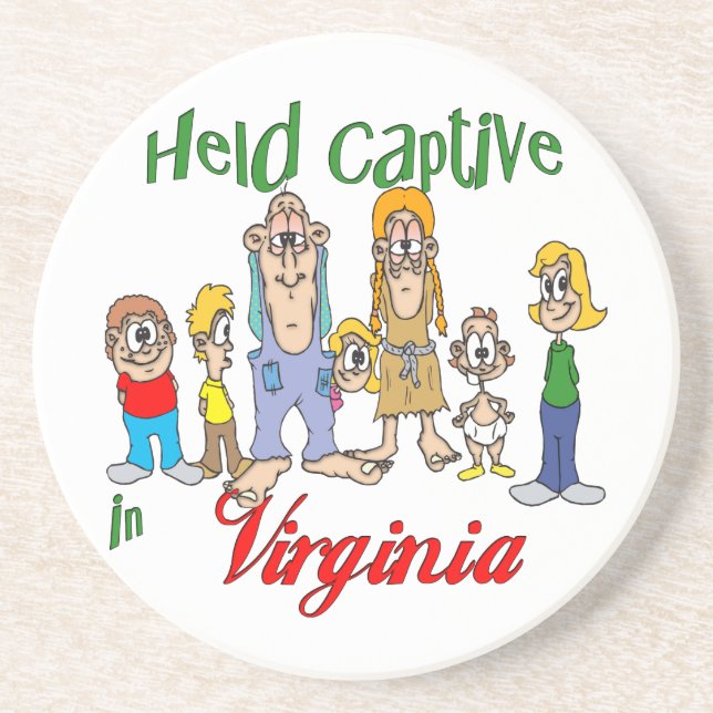 Virginia Funny Trailer Park Sandstone Underlägg (Framsidan)