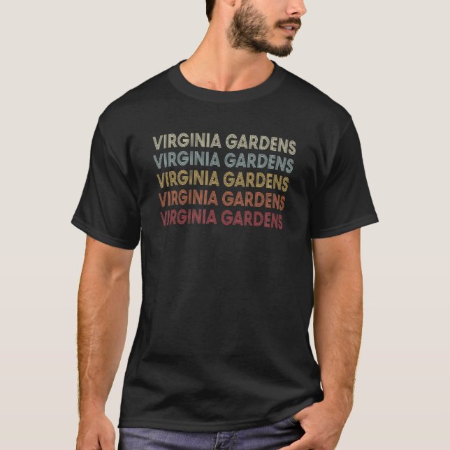 Virginia Gardens Florida Virginia Gardens FL Retro T Shirt (Framsida)