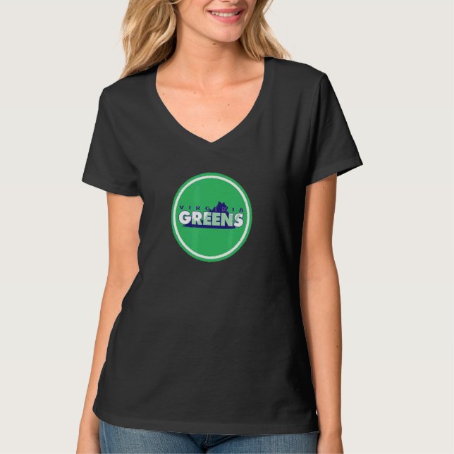 Virginia Green Party T Shirt (Framsida)