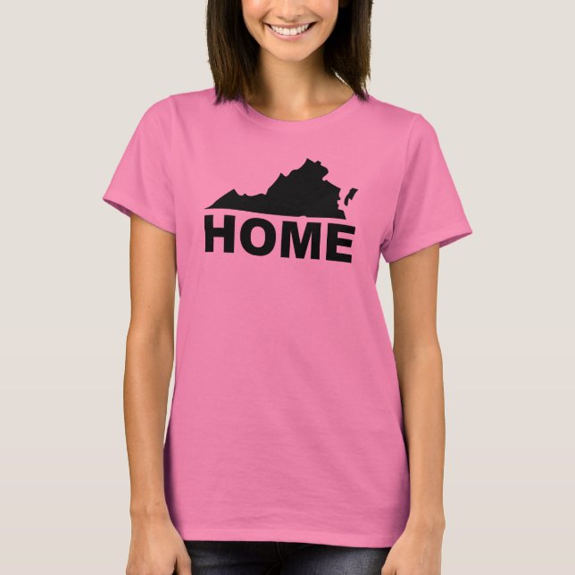 Virginia Hemifrån Från Stat T-Shirt Tees (Framsida)