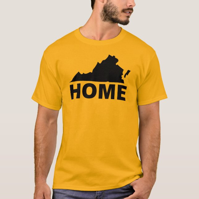 Virginia Hemifrån Från Stat T-Shirt Tees (Framsida)