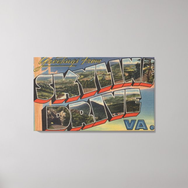 Virginia - Himlar-Line Drive (nationalpark) Canvastryck (Framsida)