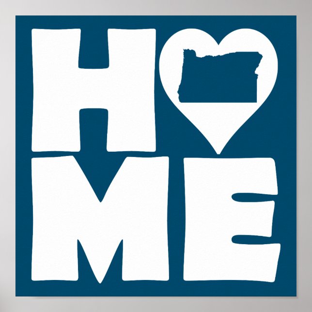Virginia Home Heart State Affisch Skylt (Framsidan)