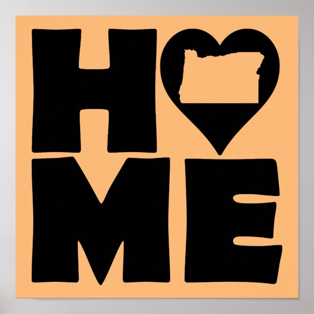 Virginia Home Heart State Affisch Skylt (Framsidan)
