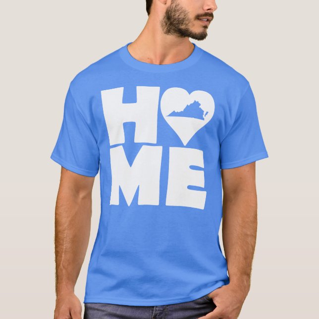 Virginia Home Heart State Tees T-Shirt (Framsida)