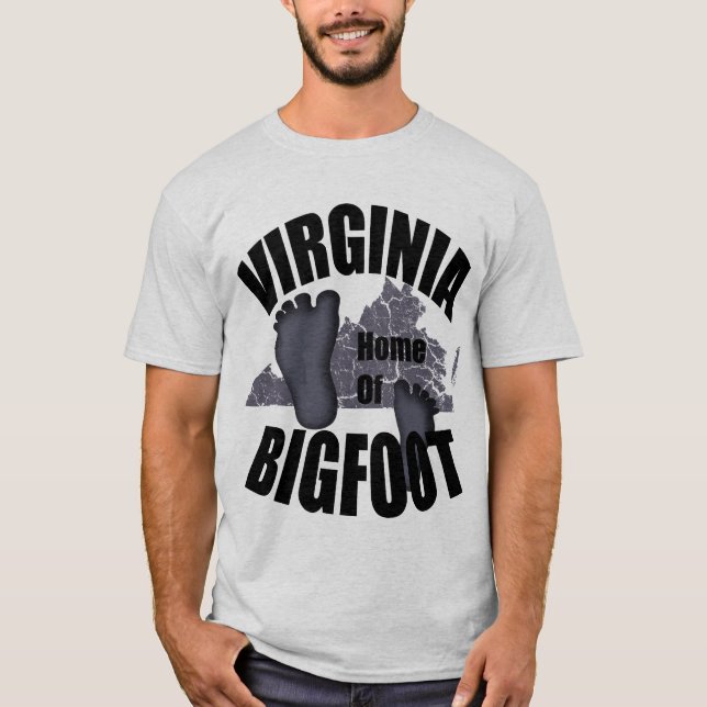 Virginia Home of Bigfoot T-shirt (Framsida)