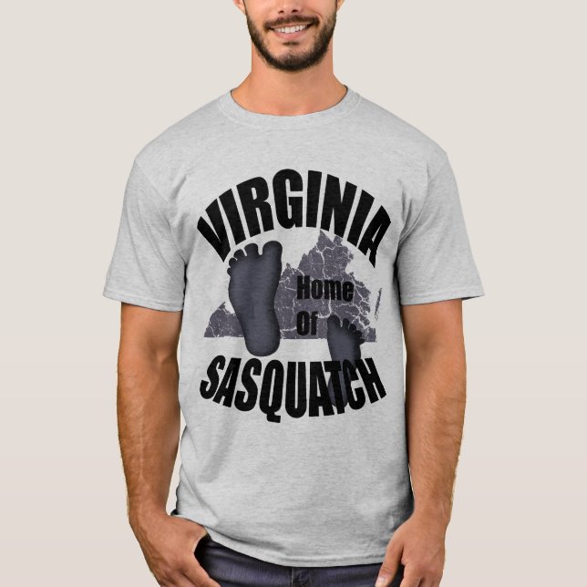 Virginia Home of Sasquatch T-shirt (Framsida)