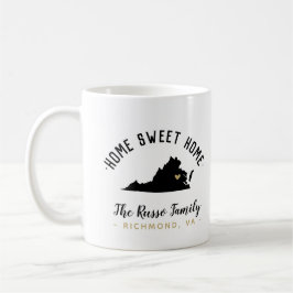Virginia Home Sweet Home Family Monogram Mugg