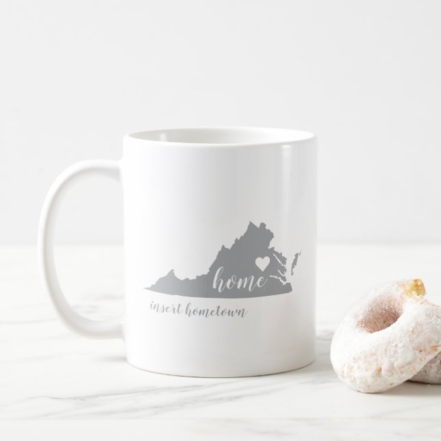 Virginia Hometown Mugg med personanpassning (Med munk)