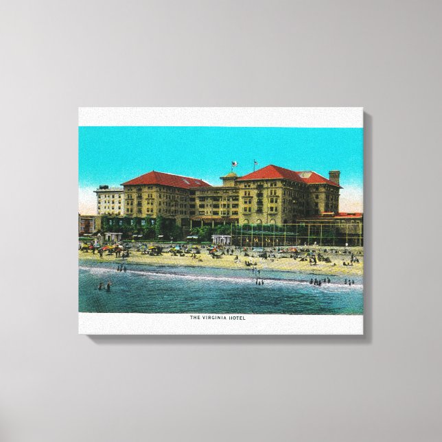 Virginia Hotel, Long Beach, Kalifornien Canvastryck (Framsida)