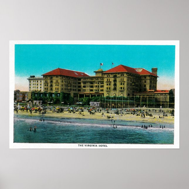 Virginia Hotel, Long Beach, Kalifornien Poster (Framsidan)