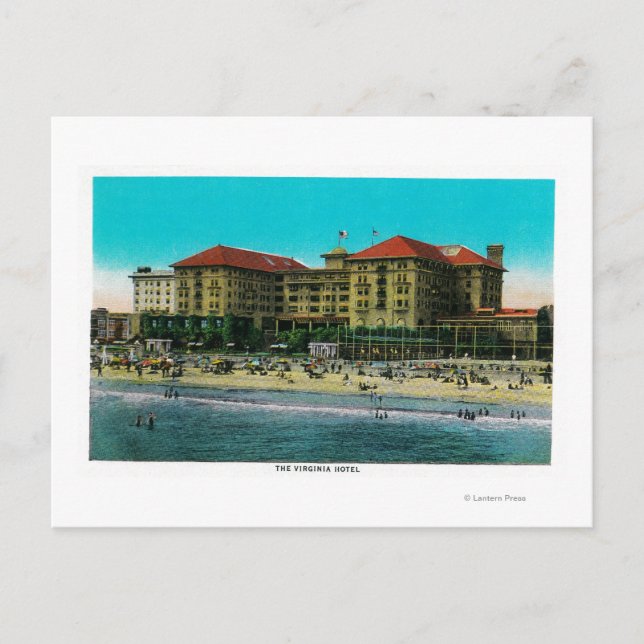 Virginia Hotel, Long Beach, Kalifornien Vykort (Framsida)