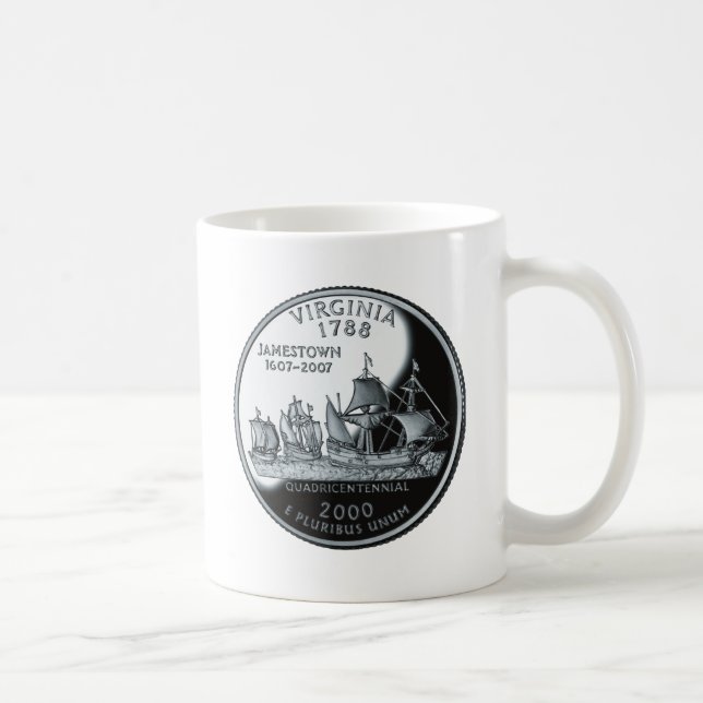 Virginia inkvarterar kaffemugg (Höger)