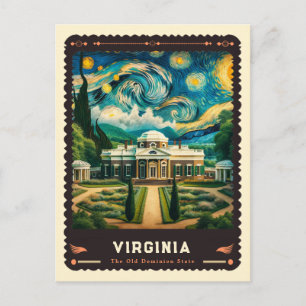 Virginia Inspirerad av Vincent Van Gogh Vykort