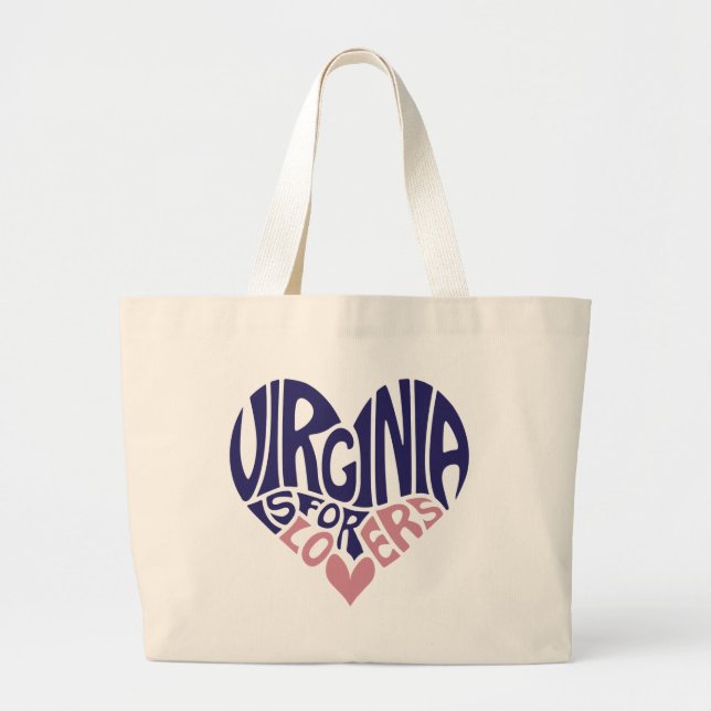 Virginia is for lovers Heart Jumbo Tygkasse (Framsidan)