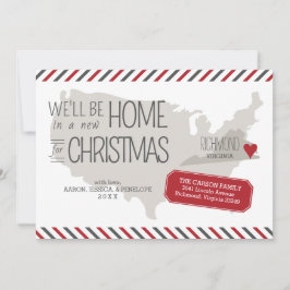 Virginia jul Flytta Announcement Helgdag Julkort