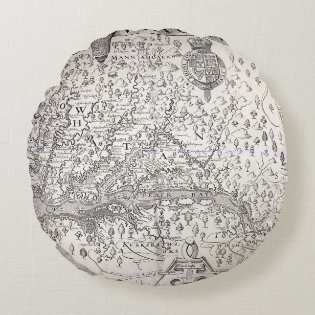 Virginia karta, 1612 rund kudde (Framsidan)