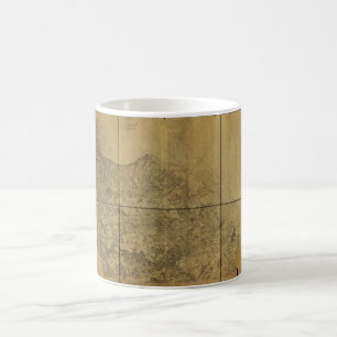 Virginia Karta Alexandria till Potomac River 1860 Kaffemugg