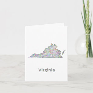 Virginia karta kort
